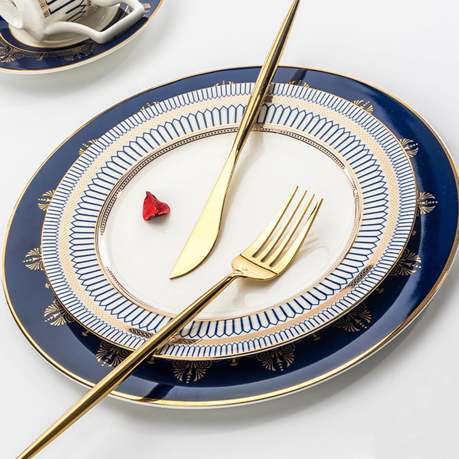 16-częściowe zastawy kuchenne, zestaw porcelanowych naczyń obiadowych w stylu europejskim, zestaw naczyń obiadowych w stylu zachodnim, zestaw ceramicznych zastaw stołowych ze stekami z Phnom Penh