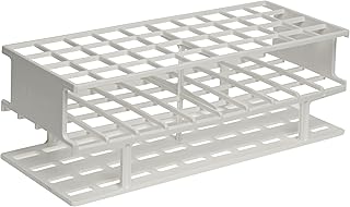 Nalgene 5970-0020 Acetal Plastic Unwire Test Tube Rack for 20mm Test Tubes, White