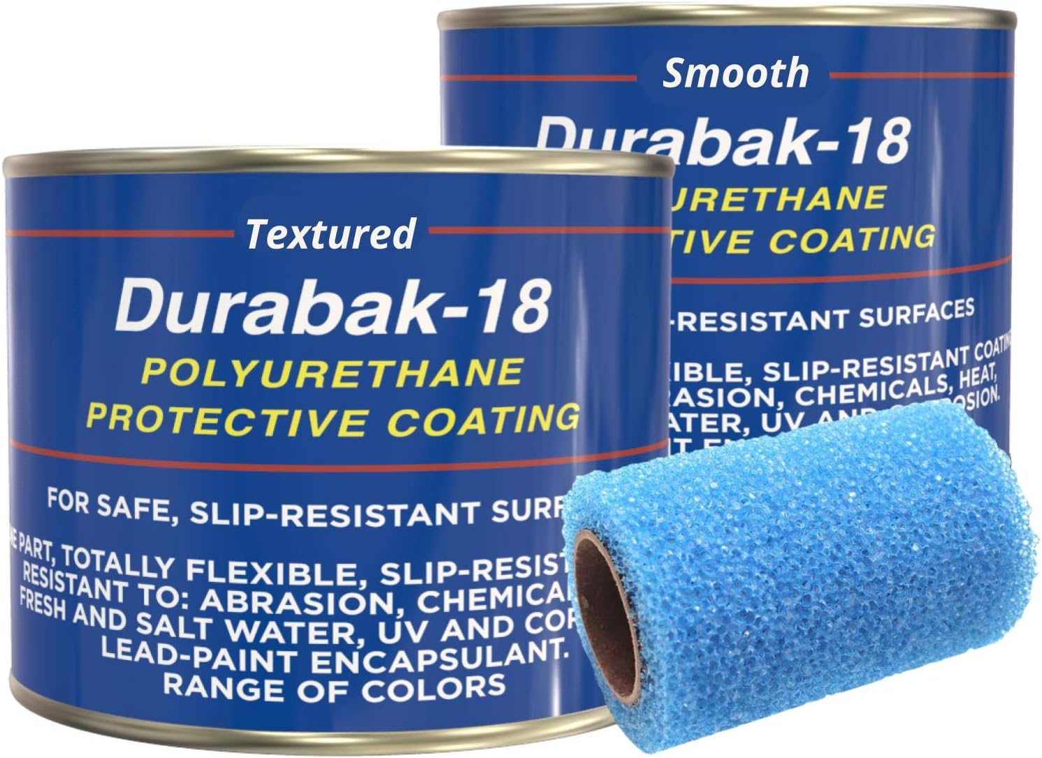 18 Non-Skid Boat Deck Paint - Trusted by the US Navy - Non-Slip Marine Liner DIY Floor Paint Coating for Boats - One-Part Application (White, 2 Quarts - 30sq.ft)
