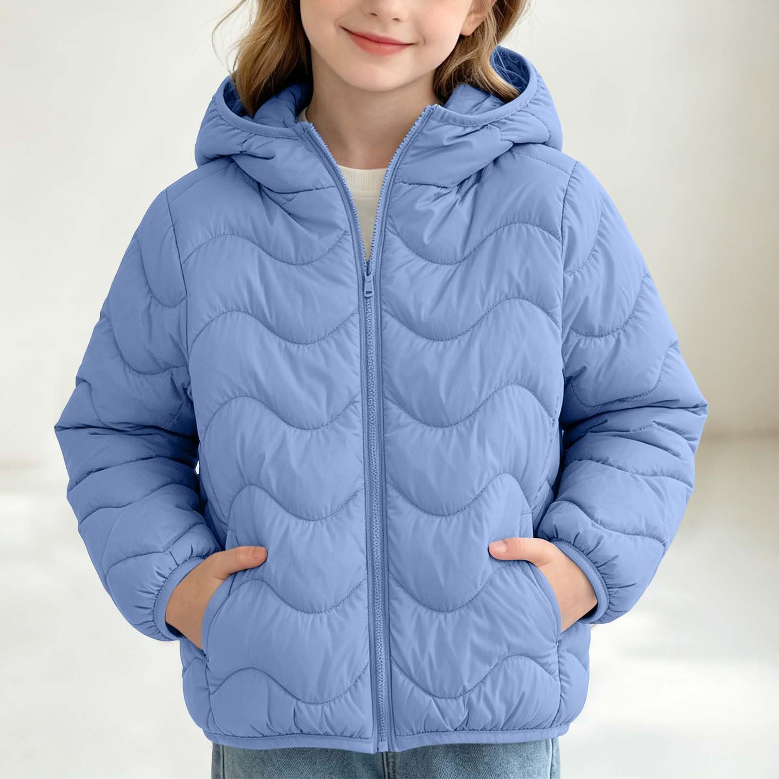 Kinder Steppjacke Winterjacke Übergangsjacke Jungen Mädchen Mit Kapuze