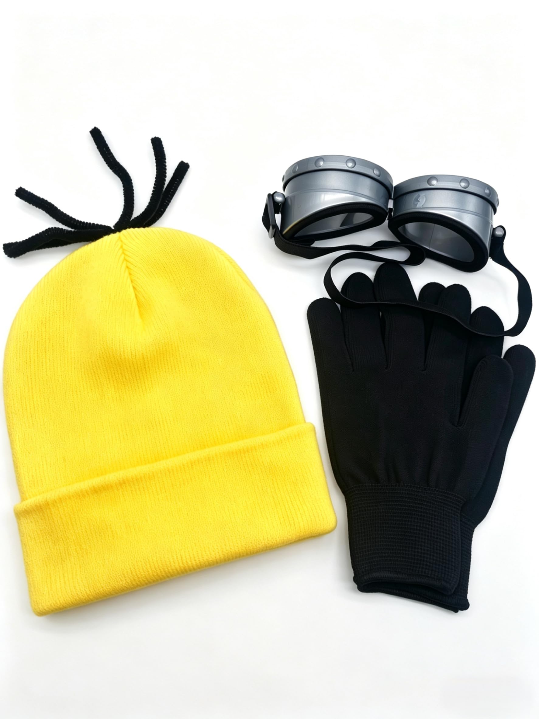 HeHeGe Steampunk Goggles - Yellow Cartoon Cosplay Accessories-Glasses for Men& Women - Halloween Fancy Dress Up Accessories (3)