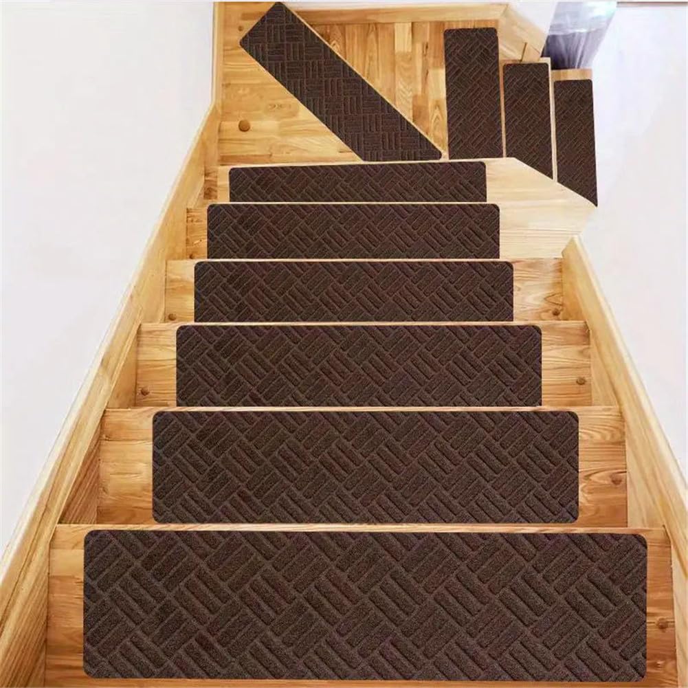 Alfombras para escaleras antideslizantes y reutilizables de 2 uds