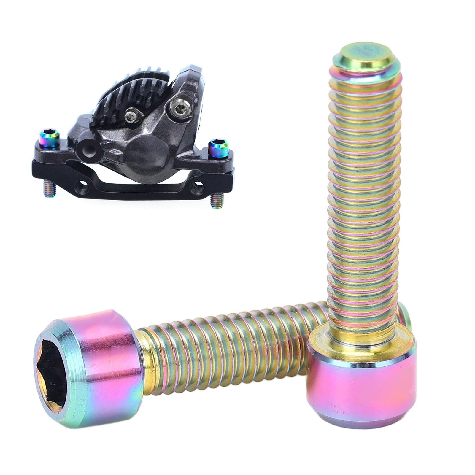 Vis De Potence De Vélo En Alliage Titane M6x35mm | Étanche, Haute Résistance, Or - Pour VTT & Fixie - 12