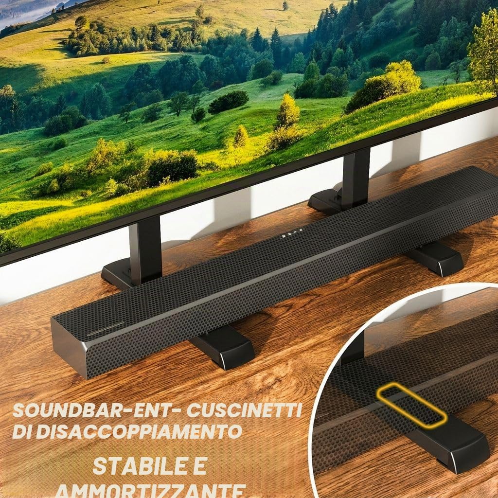 TVON Supporto TV da Tavolo con Piedini TV Regolabili in Altezza, Base Supporto TV con Gestione dei Cavi per TV da 37 a 86 Pollici, Piedini in Acciaio Regge fino a 68 KG, VESA Max 800x600mm