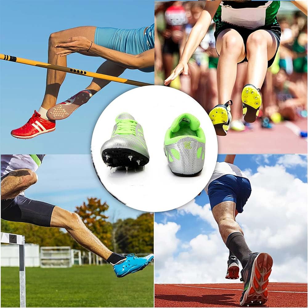 Gwoździe do butów lekkoatletycznych 6 mm, 50 sztuk nitów stożkowych, gwoździe do butów sportowe gwoździe kciuk wymienne kolce lekkie klucze treningowe, w zestawie z przyrządem do usuwania ściegów