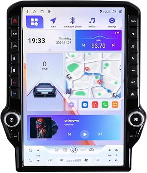 14.5inch Radio for Dodge RAM 1500/2500/3500 2013-2018 Upgrade,8-Core Qualcomm CPU QLED Touch Screen Stereo,CarPlay & Android Auto,Keep OEM Camera & SWC Auto AC, 4+64GB