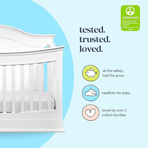 Miniatura 4 de DaVinci Meadow - Cuna convertible 4 en 1 en blanco certificado Greenguard Gold