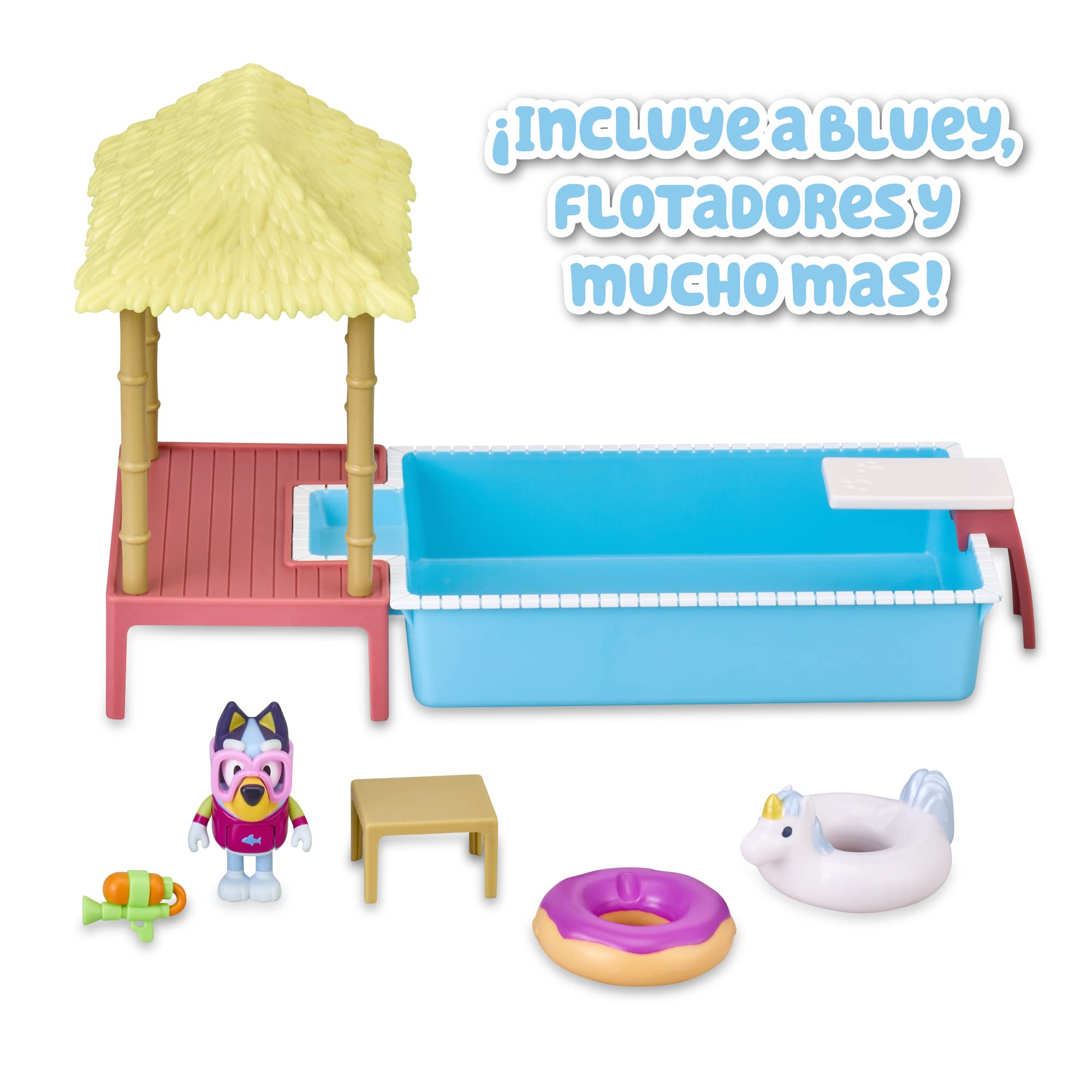 Bluey BLY22000 Pool Playset, Multicoloured, One Size - Image 3
