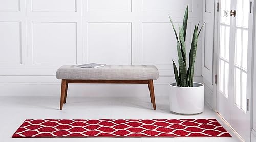 Miniatura 414 de Rugs.com Lattice Frieze Collection Alfombra – 4 x 6 pies, alfombra mediana negra perfecta para salas de estar, comedores grandes, planos abiertos