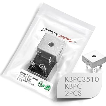 (Pack of 2 Pieces) Chanzon KBPC3510 Bridge Rectifier Diode 35A 1000V KBPC Single Phase?? Full Wave 35 Amp 1000 Volt Electronic Silicon Diodes