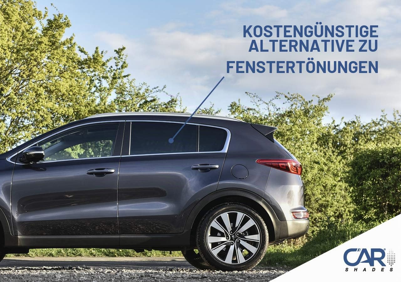 Satz Car Shades (Hintertüren) kompatibel mit Seat Leon 5F ST 2013-2020 (2-teilig) Passgenaue Sonnenschutzblenden