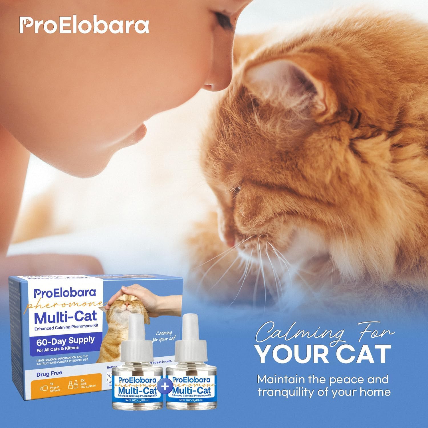 Cat Calming Pheromone Diffuser: Cat Calming Pheromones Diffusers - Reduces Stress & Anxiety with Calming Pheromones - image 8