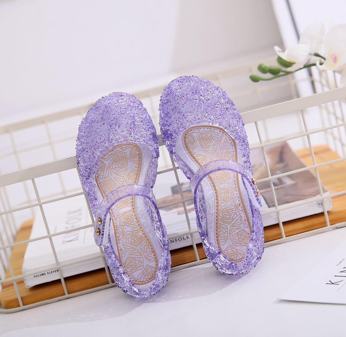 Princess Girls Shoes Cinderella Snow Queen Dress Up Shoes Halloween Cosplay Fancy Dress Up for Girls