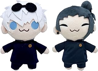 Satoru Gojo Plush Toy - 8.26 inch Gojo and Geto Plush Toy Creative Stuffed Toy, Cartoon Anime Plush Doll Figures, Soft Gojo Satoru Plush Doll Children's Collectible Gift for Boys Girls