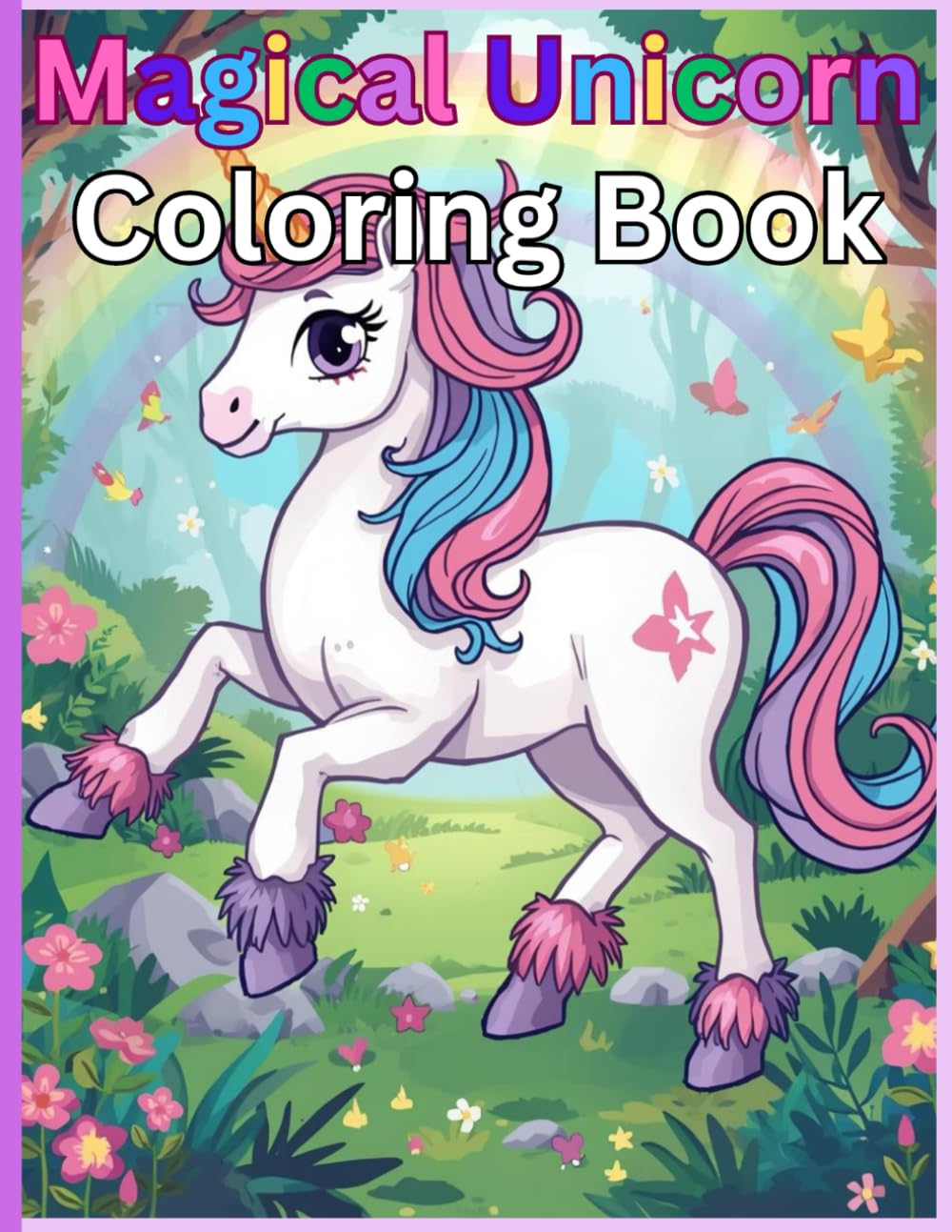 Magical Unicorn Coloring Book: Adorable Illustrations for Your Child's Imagination