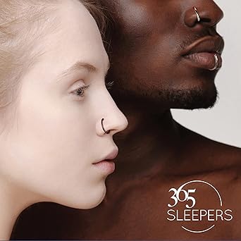 365 SLEEPERS Anello A Segmento Incernierato 16G (1,2 Mm) In Acciaio Chirurgico 316L, Diametro 10 Mm, Per Setto, Labbro, Helix, Ipoallergenico - 6