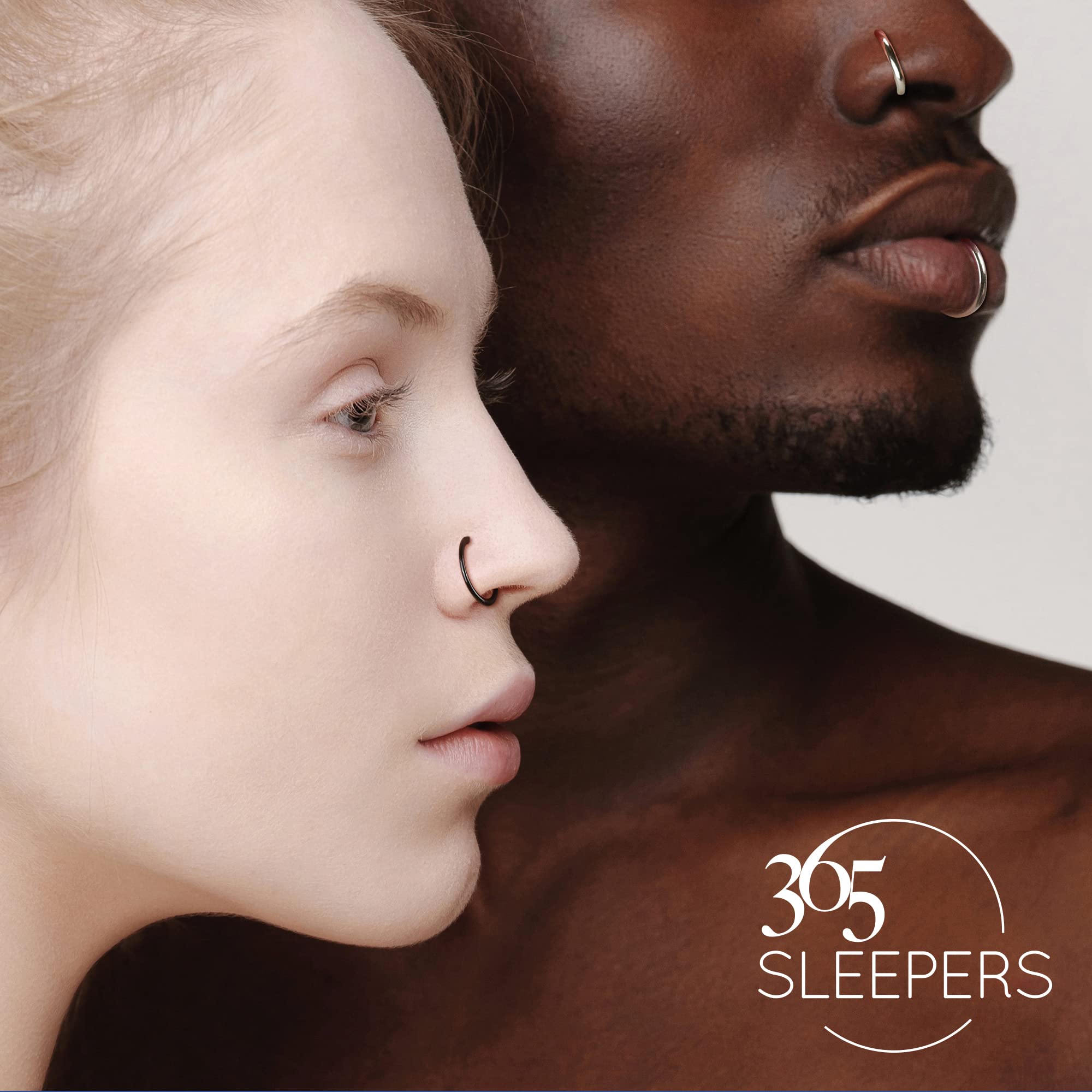 365 SLEEPERS 1pc Titanium Implant Grade Nose Rings 20G 18G 16G 14G 12G 10G 8G 6G Septum Hinged Segment Ring Body Piercing Jewellery Hoop Lip Rings Helix Cartilage Rook Earrings Nickel Free — view 7