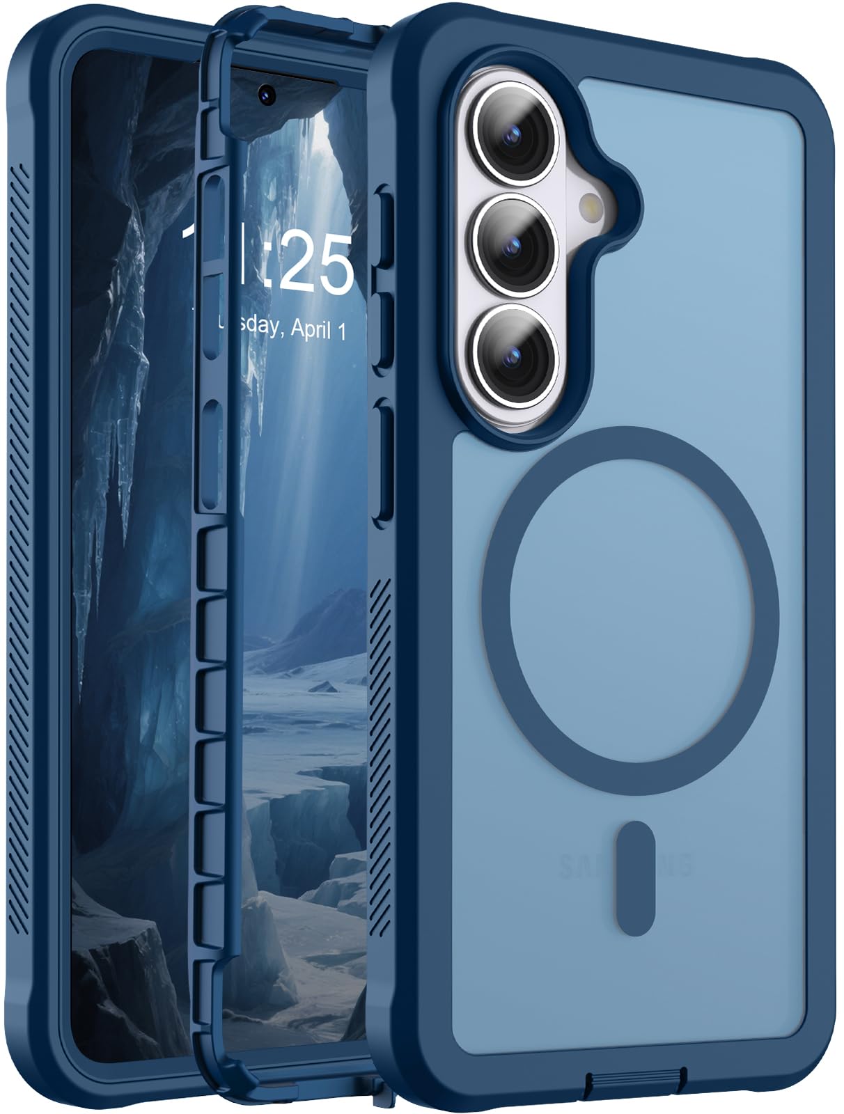 Magnetic for Samsung Galaxy S26 Case 6.3"-Deep Blue