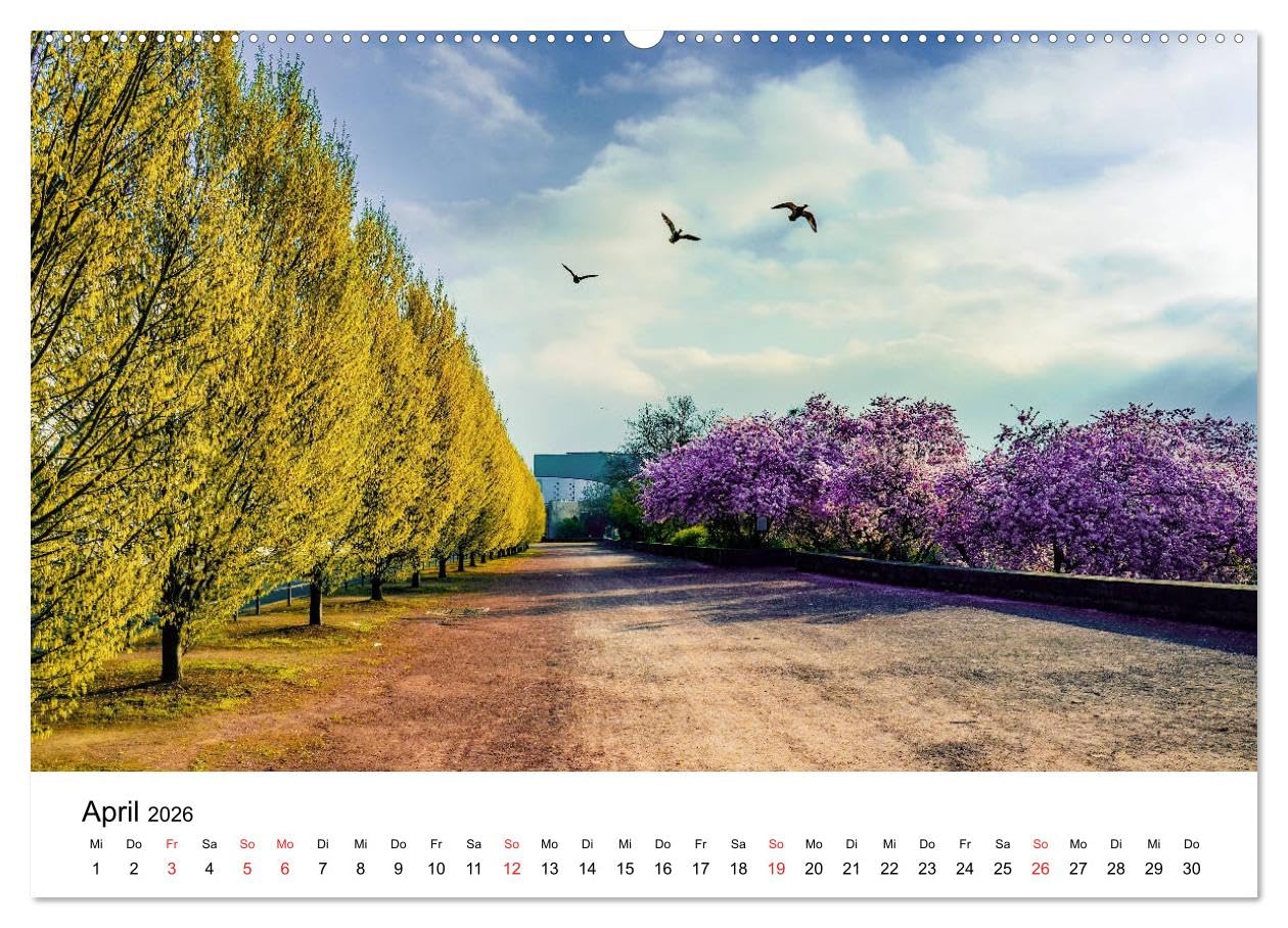 Kassel - Morgenlicht (hochwertiger Premium Wandkalender 2026 DIN A2 quer), Kunstdruck in Hochglanz: Stimmungsvolle Aufnahmen aus Kassel (CALVENDO Orte)