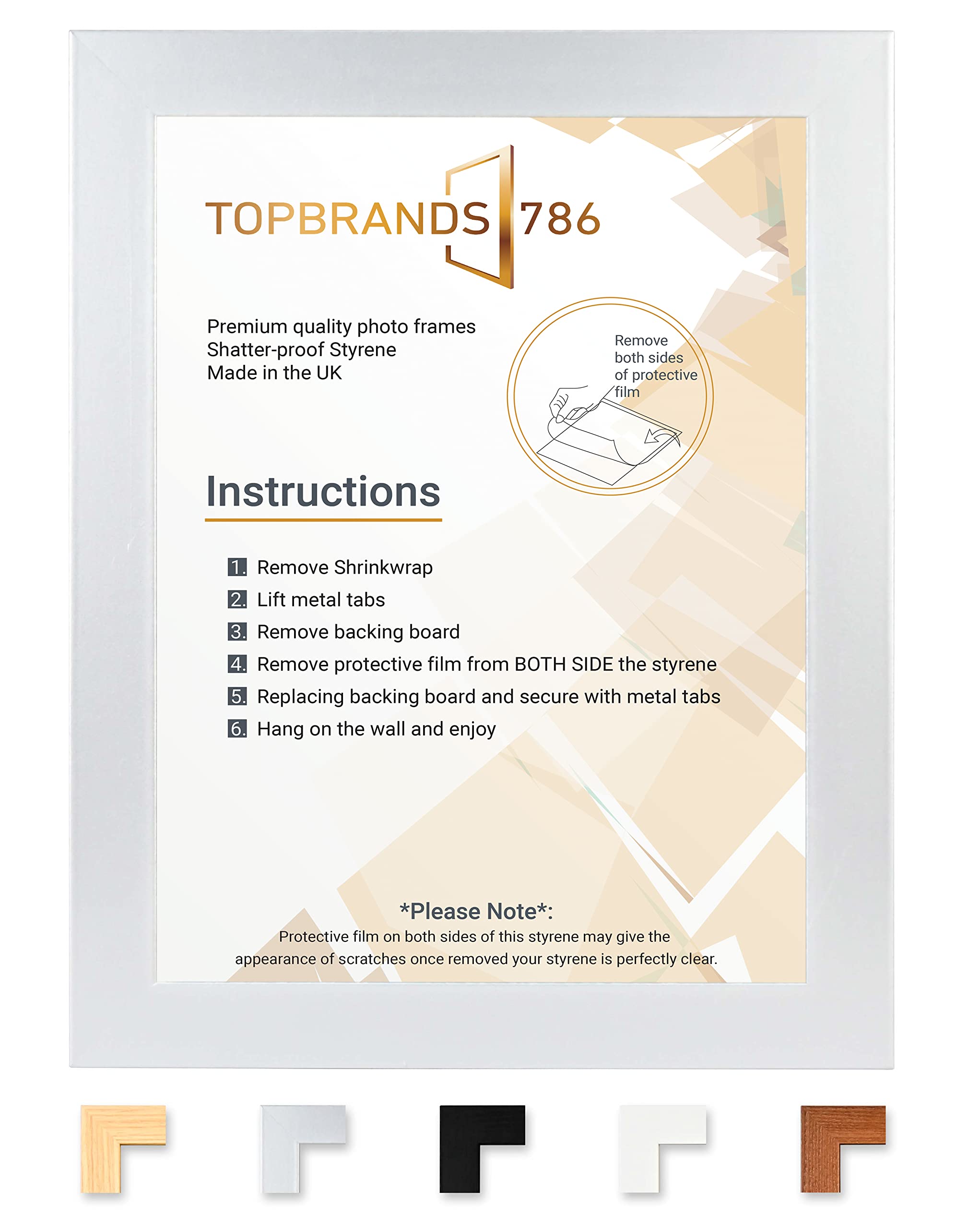 A1 Frame - Size 59.4 x 84.1 cm Poster Frame - A1 Photo Frame with Clear Perspex - Wall Mounting to Hang Portrait or Landscape (Silver)