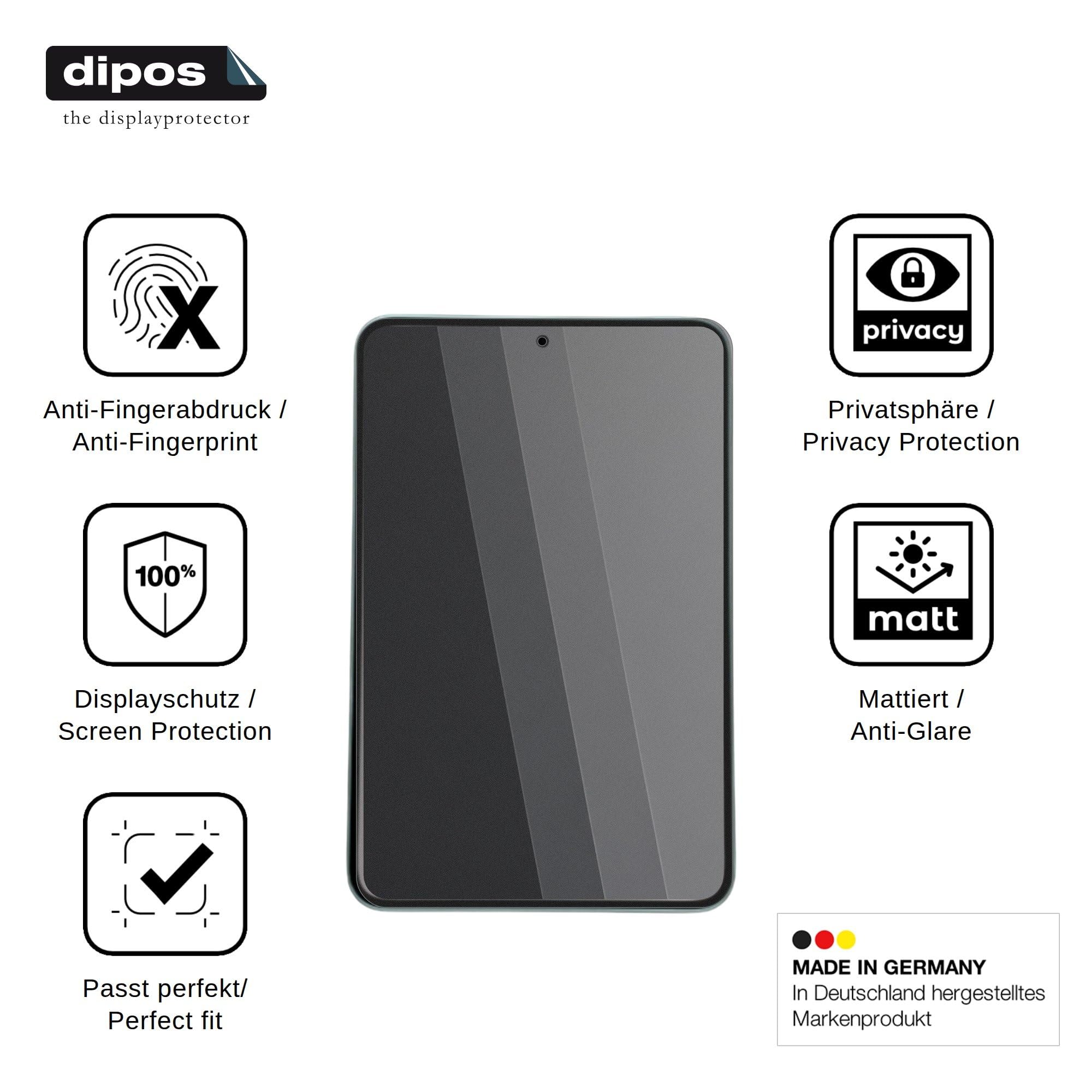 dipos Protector de Pantalla Antiespía para iQOO Pad Ultra