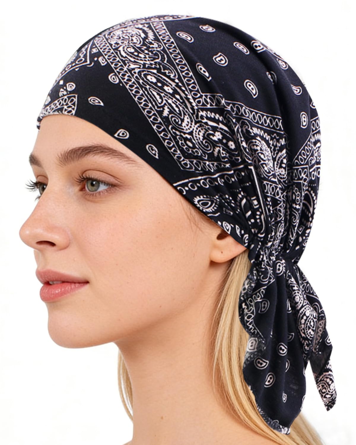 Chemo Headwear for Women Pre-Tied Head Scarf Slip On Headwraps Soft Turbans Cancer Hats Beanie Coverings Scarves-picture-20