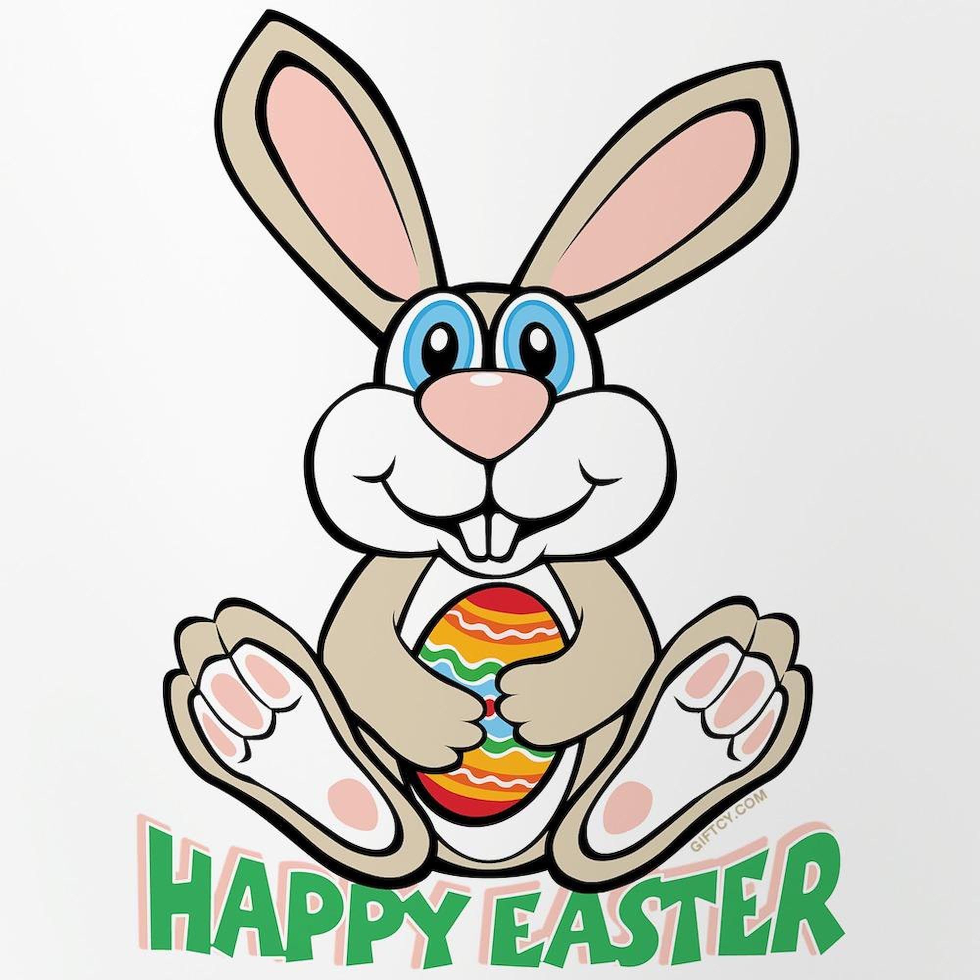 CafePress Happy Easter Pint Glass Pint Glass, 16 oz. Drinking Glass