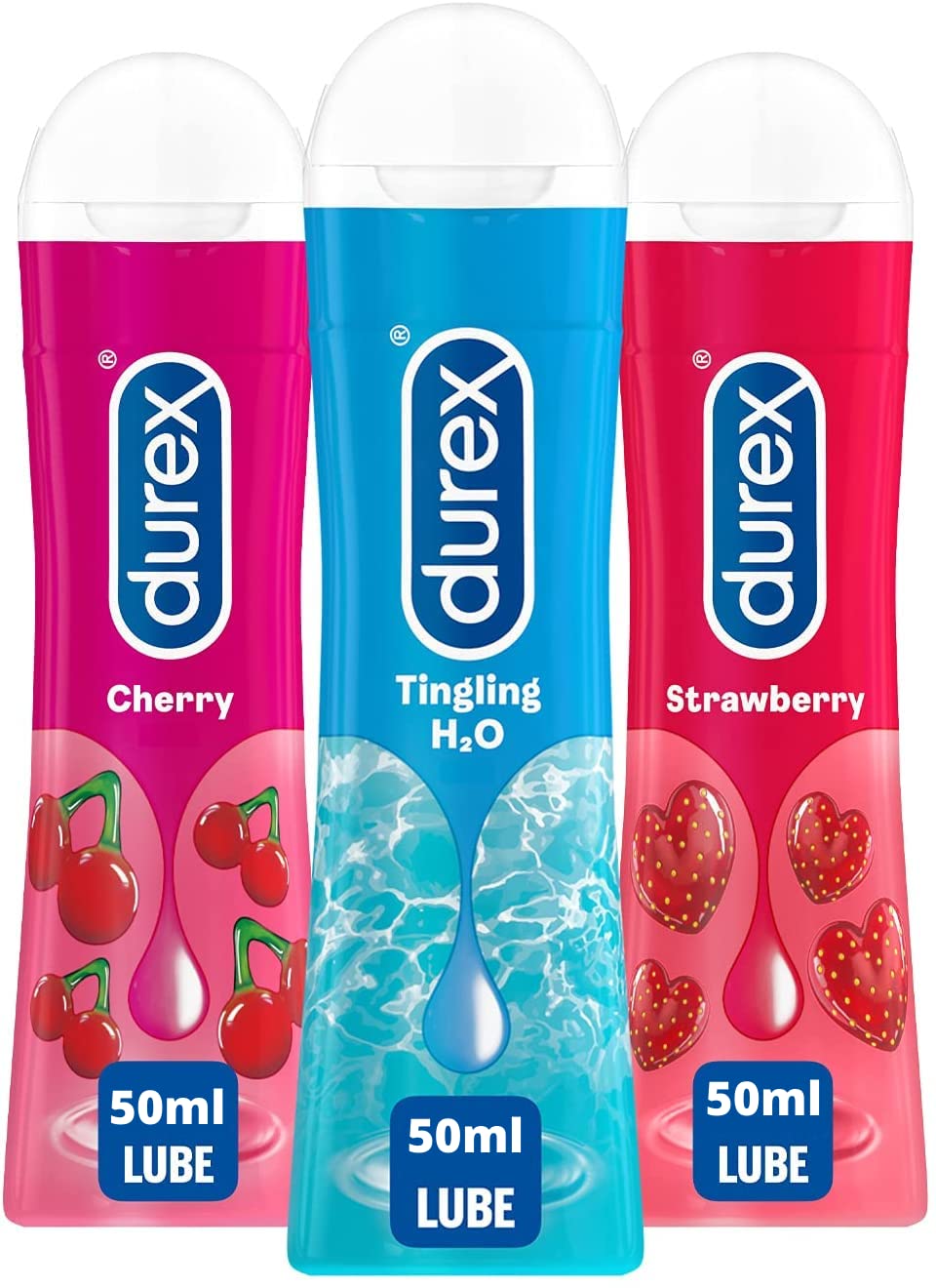 3 x Lubes Bundle: Cherry, Tingling, and Strawberry 50ml