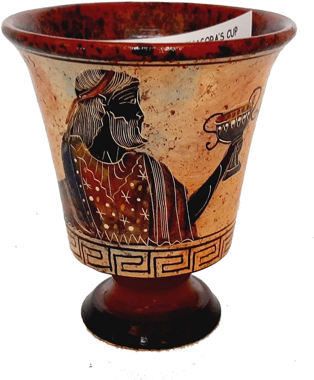 Pythagorean (Greedy) Cup 11 cm - Dionysus Design - Multicolored Handmade Cup