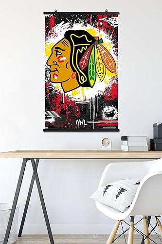 Miniatura 5 de Trends International NHL Chicago Blackhawks - Póster de pared con logotipo Maximalist 23