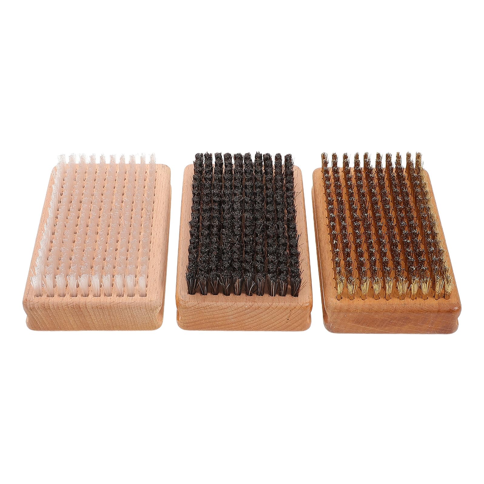 SUPVOX Ensemble de 3 Brosses de Fartage pour Skis et Snowboard Poils en Fil de Cuivre Nylon et CRIN de Cheval Kit de Nettoyage et Polissage Adapté Skis Simples et Doubles Accessoire