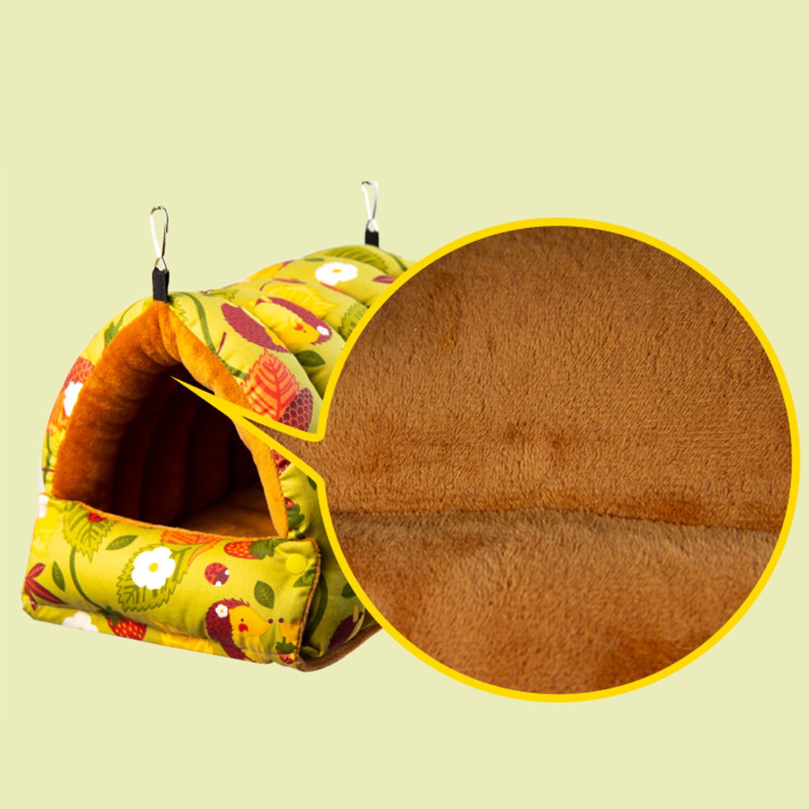 Nid d'Oiseau Maison Chaude Pliante Et Confortable | Lit Et Abri Pour Calopsitte Et Hamac Pour Perroquets Pour Calopsitte Canari Pinson Inséparable Intérieur Hiver Repos Sommeil