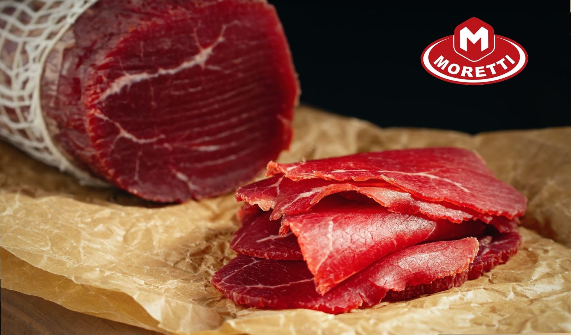 Moretti® Bresaola Punta D'anca - Senza Glutine E Senza Lattosio - Salume Di Alta Qualità - In Sottovuoto (2Kg)
