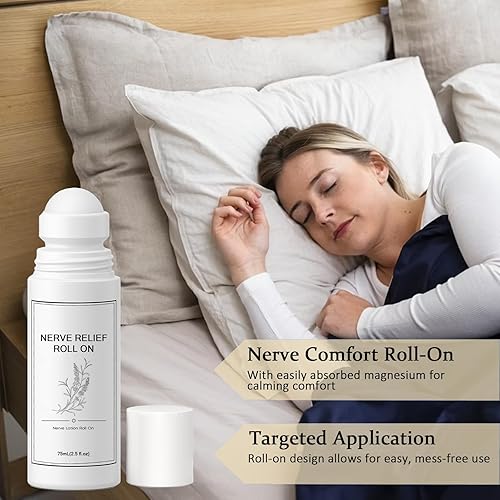 Miniatura 4 de Loción roll-on para alivio de nervios, magnesio roll-on con aloe vera, árnica, mentol, crema neuropatía para el cuidado de pies y piernas, fórmula