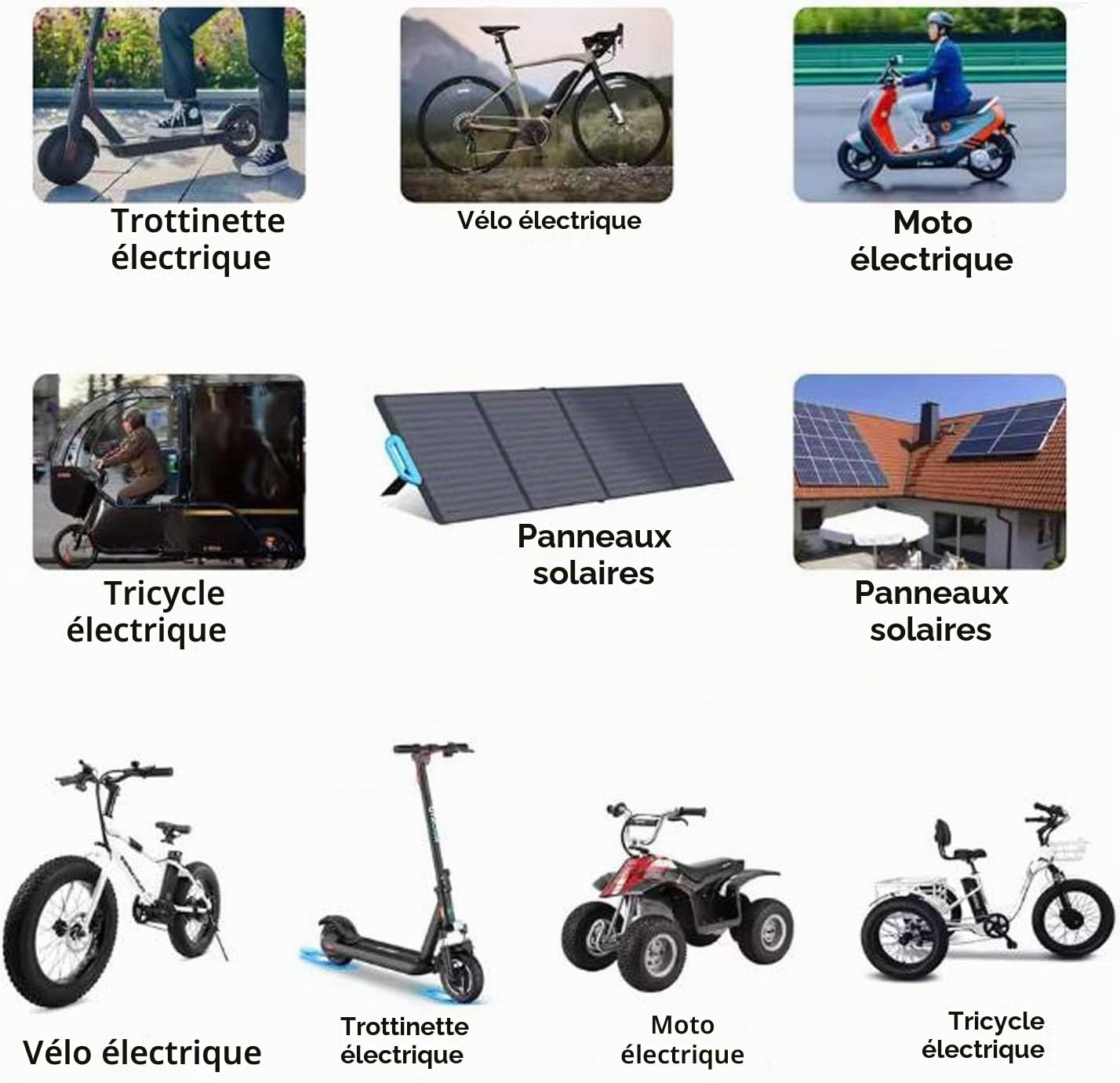 Batterie Trottinette Électrique 48V 20Ah pour Scooter Vélo Électrique Protection BMS 13S3P pour Kit De Conversion 200W 350W 500W 800W avec Chargeur