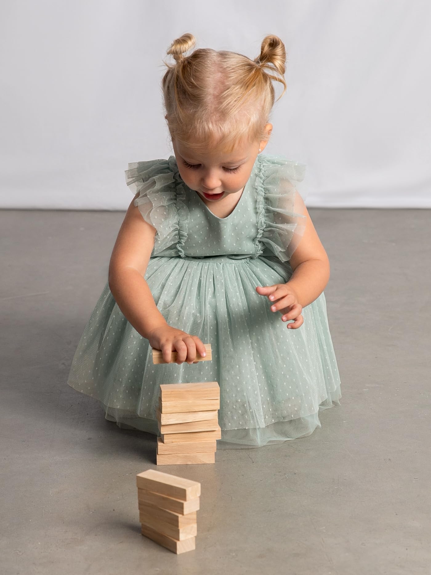 Mayoral Tüllkleid mit Haarband für Baby - Mädchen See