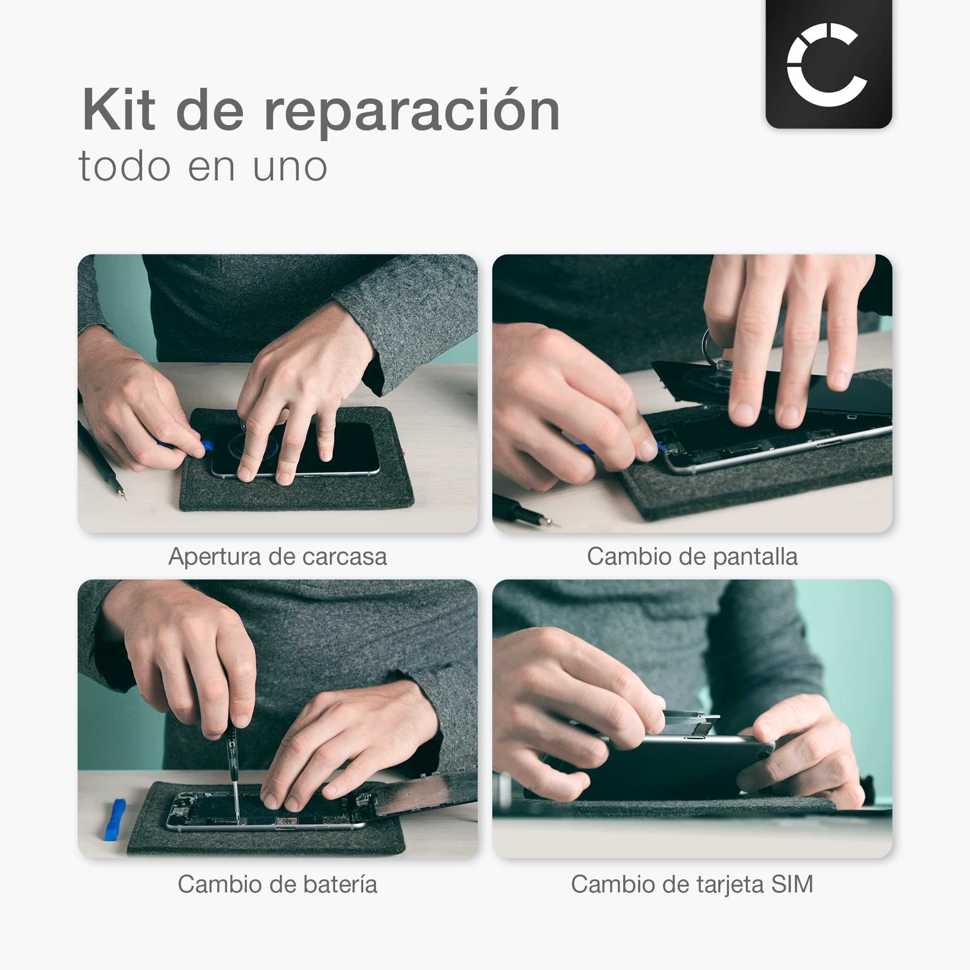 CELLONIC 1x Batería para Videoconsola Compatible con Sony PS Vita (PCH-1000 / PCH-1004), PS Vita (PCH-1100 / PCH-1104), SP65M - (2200mAh, 3.7V) + Juego de Herramientas