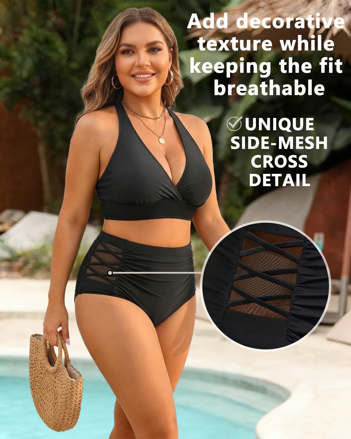 Yonique Bikini Ensemble de Bikini Femme