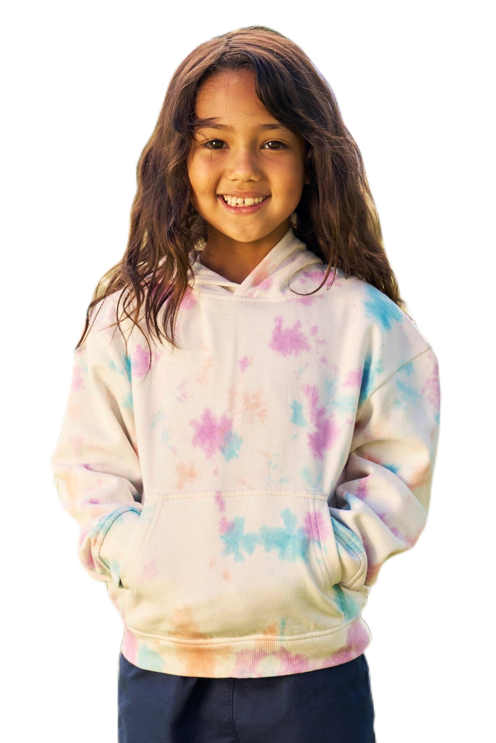 Tie Dye Kids Hoodie - Purple