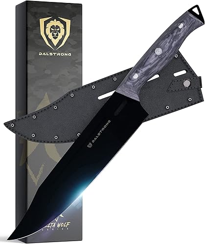 Miniatura 2 de DALSTRONG Delta Wolf Series - Cuchillo de chef de 10 pulgadas con cuchillo de corte y tallado de la serie Delta Wolf de 12 pulgadas con funda de