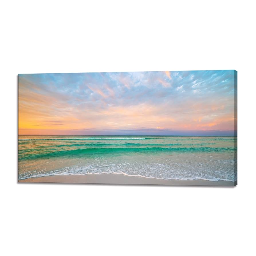 新品　ガラス　壁掛け　アートパネル ポスター　3PCSセット 自然風景　絵画 Amazon.co.jp: 海絵 アートパネル 海 椰 自然風景 日光 絵画