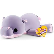 Hug-A-Lumps Hippo Harley by ZURU, Large, 4.4 lbs, Cuddly Squishy Weighted Plush, Sleeping Pillow Plush, Stuffed Animal Hippo
