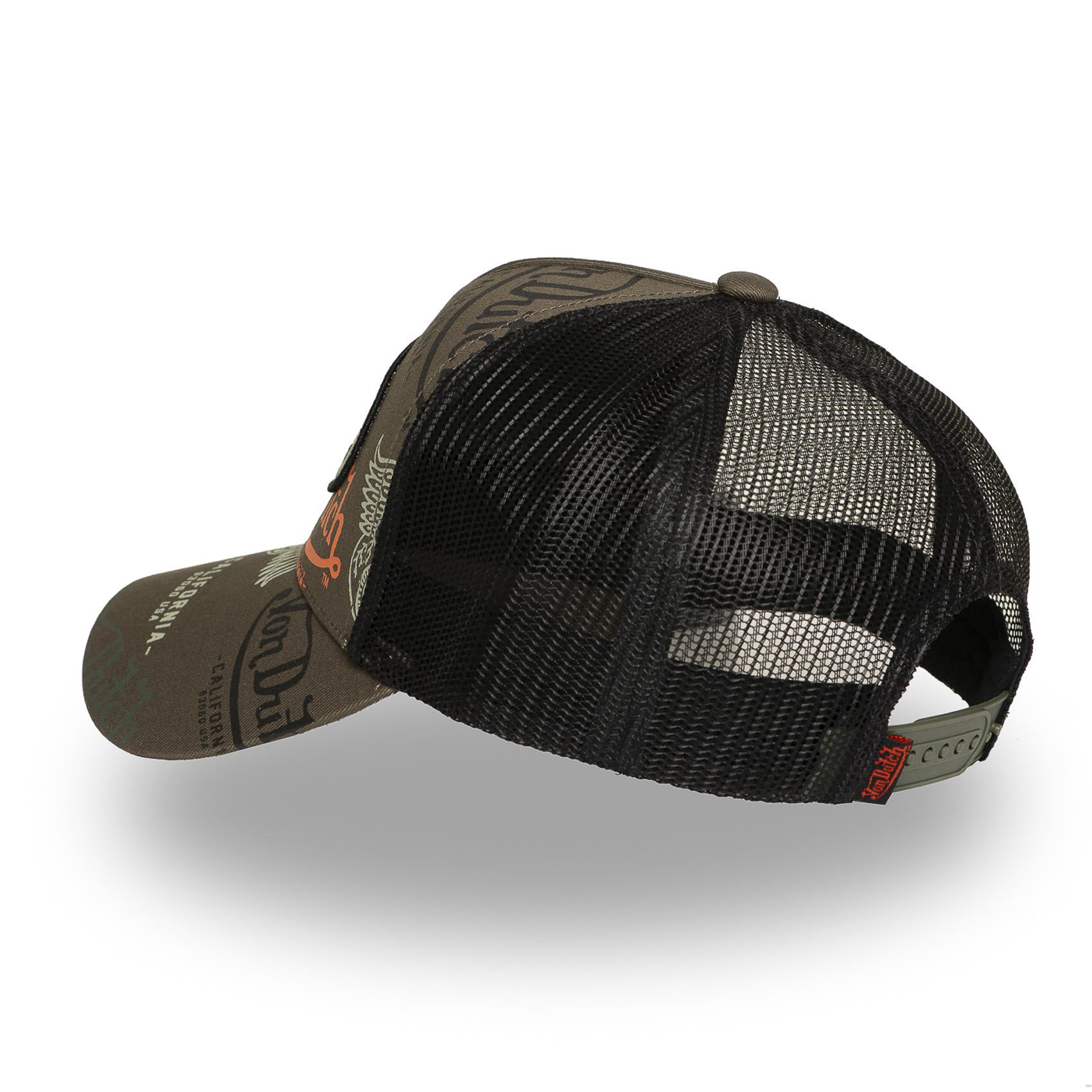Von Dutch Czapka męska i damska, regulowana czapka typu trucker z zatrzaskiem