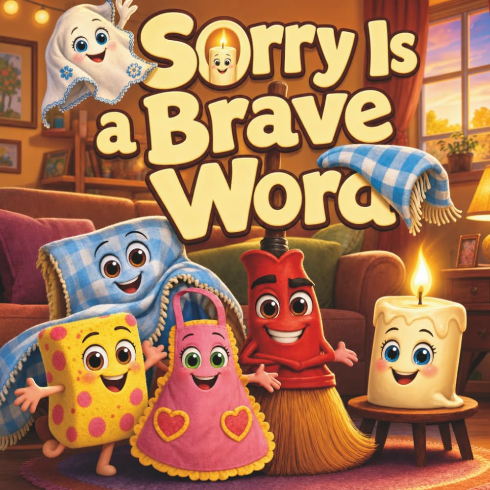 Sorry Is a Brave Word: A Fun Illustrated Bedtime Story About Forgiveness, Saying Sorry, and Making Up for Kids Ages 3-6 (The Household Heroes)