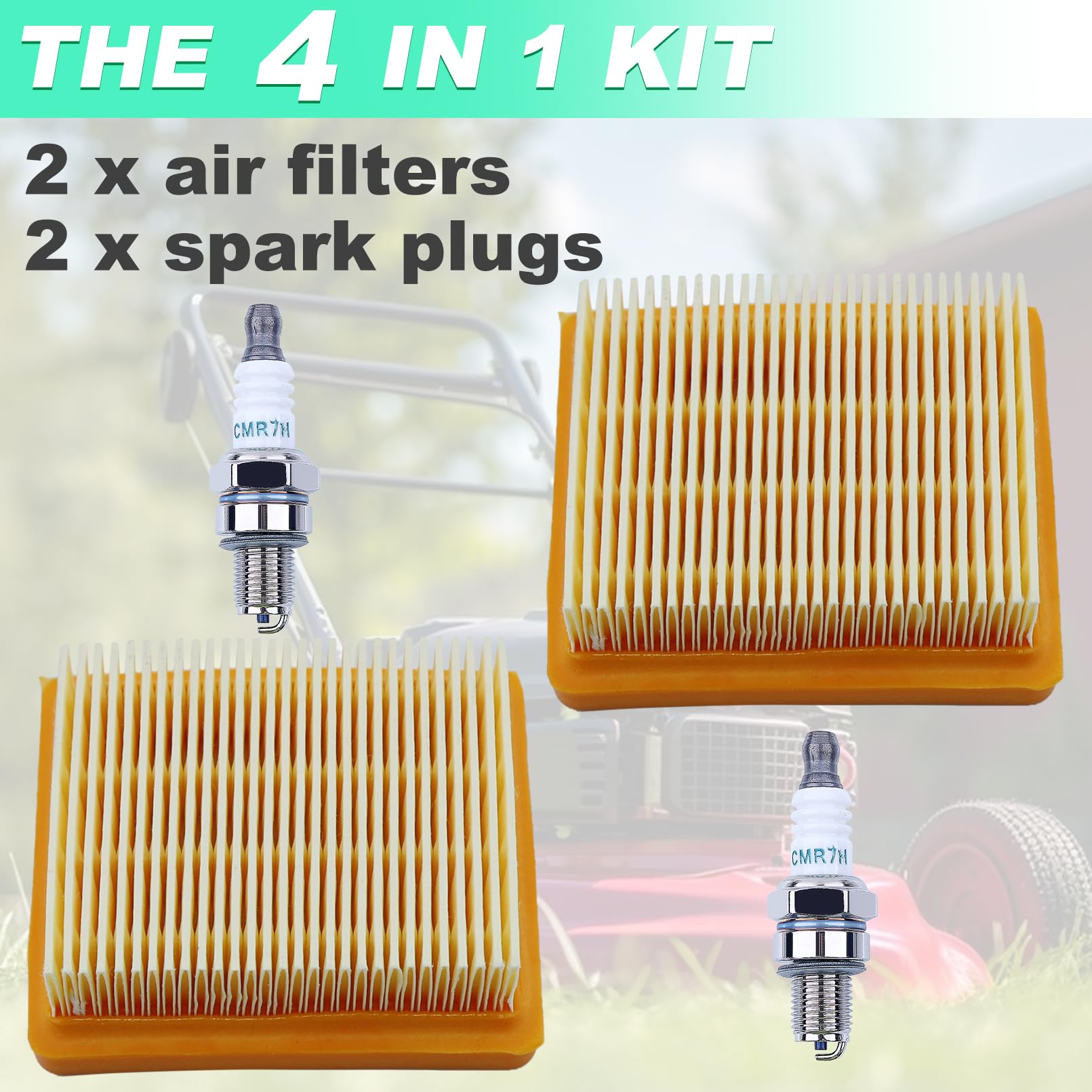 2 Stück Luftfilter Für Stihl Motorsensen FS89, FS91, FS111, FS131, FS311 – Langlebiger Ersatzfilter