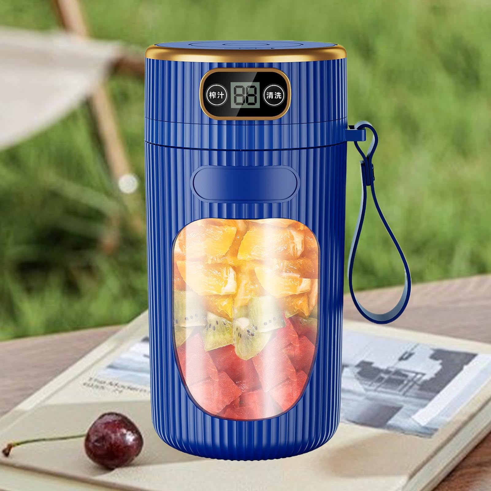 Estrattore Di Succo Portatile | Di Succo Compatta - Bottiglia Mixer Elettrica Compatta per Shakes Proteine, Preparazione di Pasti, Escursioni, Picnic, Sport, Spiaggia e Cucina