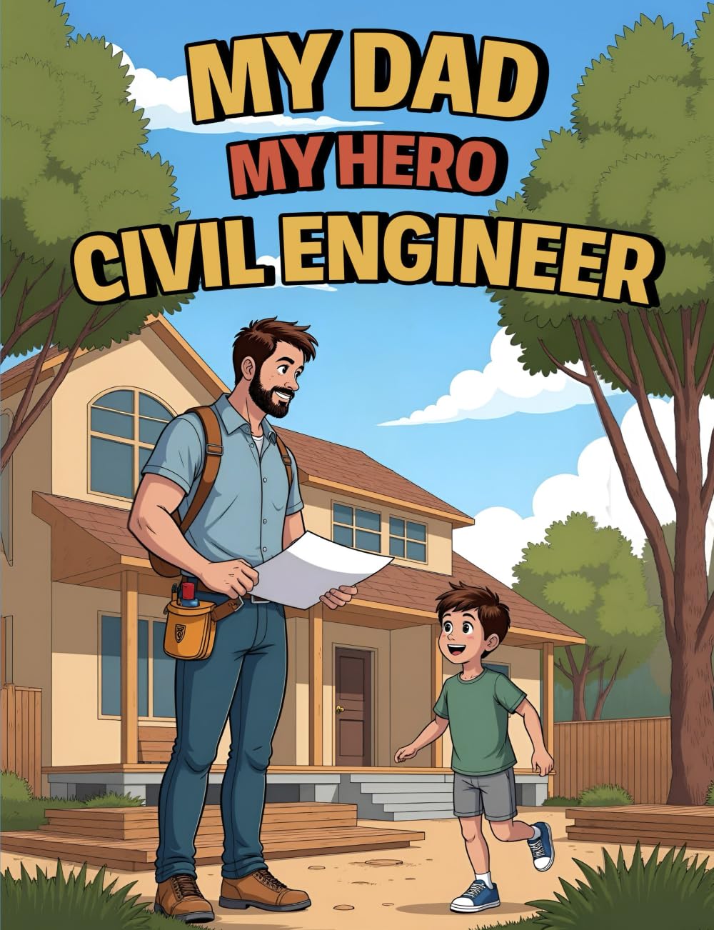 MY DAD MY HERO CIVIL ENGINEER (My Dad, My Hero - Professions)