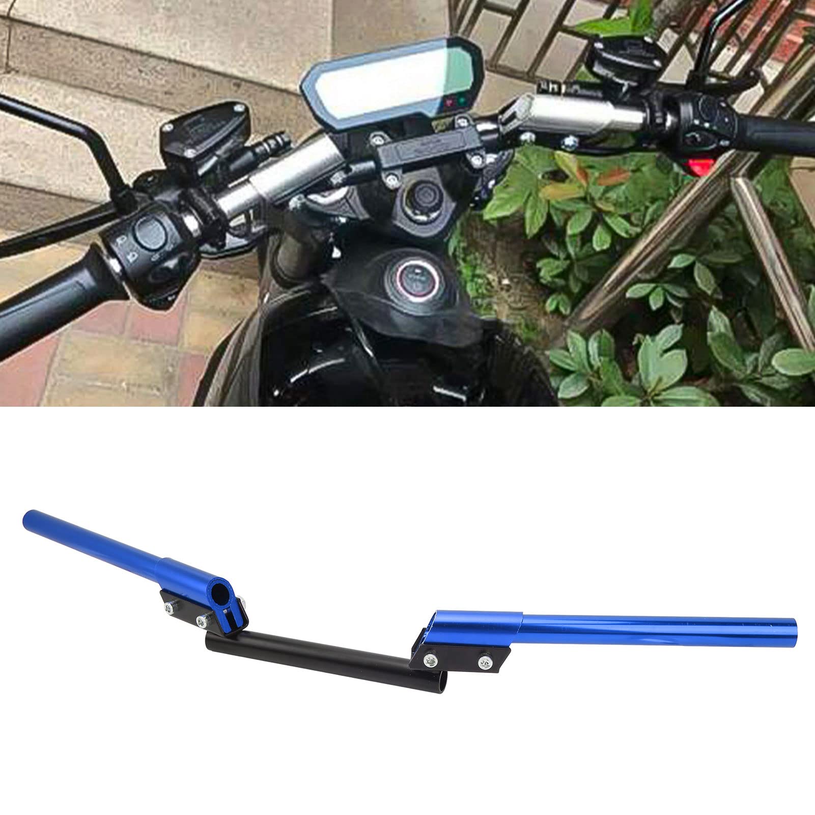 Manubrio Moto Universale Da 22mm | Regolabile Per Scooter, ATV E Bici | Nero - Foto 12