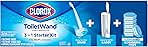 CLOROX Original Cleaning System, ToiletWand, Storage Caddy, 6 Refill Heads, (Package May Vary)