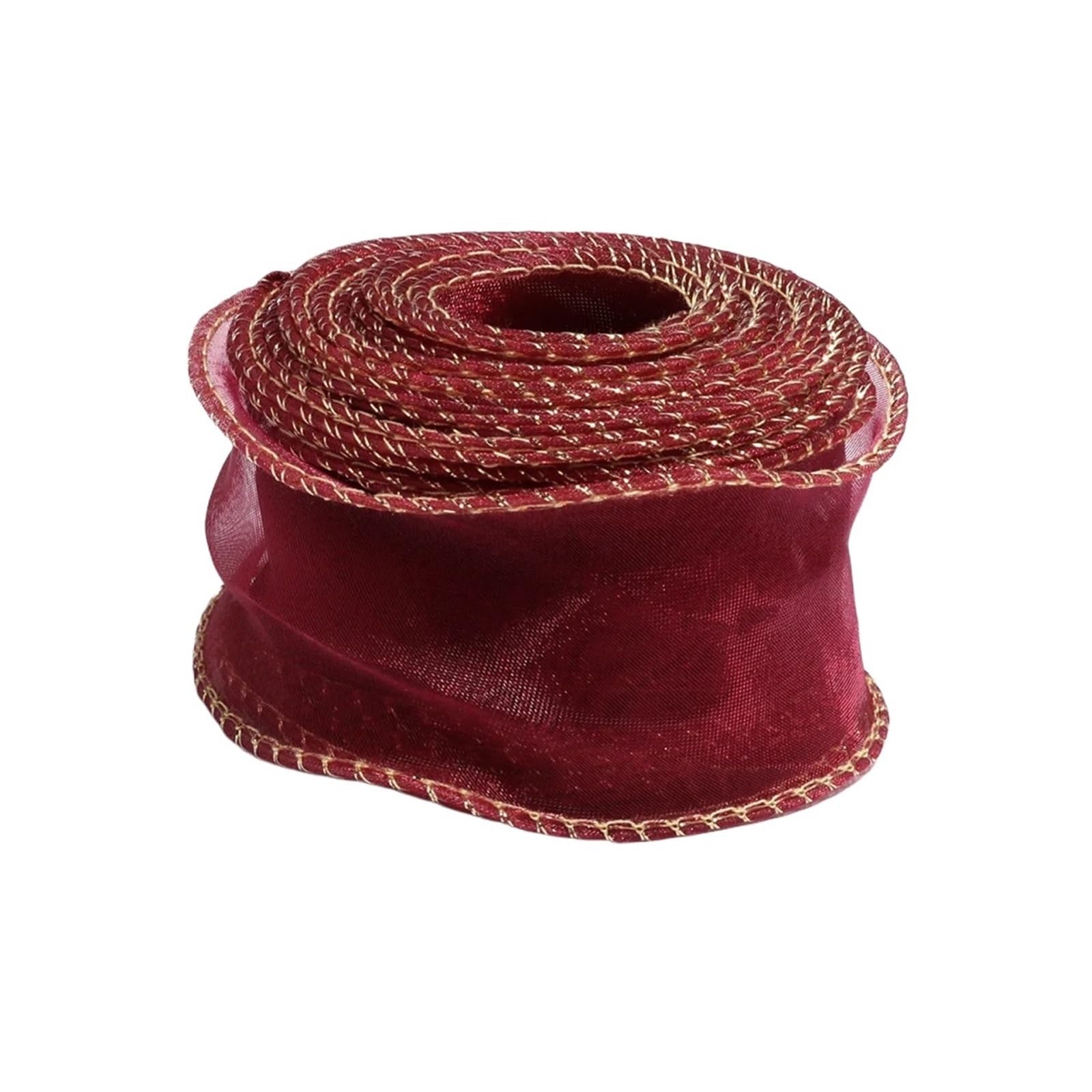 Lot de 5 rubans en mousseline de soie doré pour emballage de gâteaux, accessoires de vêtements, chaussures, chapeaux, décorations pour emballage cadeau, décoration de vacances